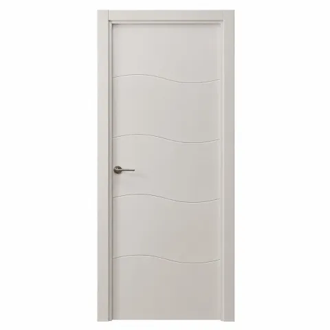 Puerta interior lacada blanca modelo LO4H