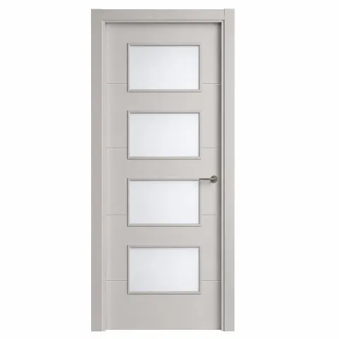Puerta interior lacada blanca modelo 85007 4V
