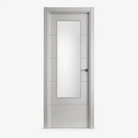 Puerta interior lacada blanca modelo 85007 1VC