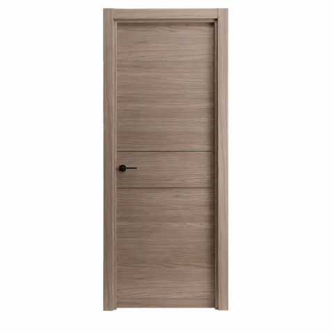 Puerta Laminada Lisa 2 lineas Modelo Grey 8630