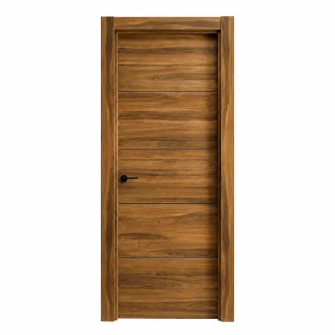 Puerta Laminada Lisa 4 lineas Modelo Dark 8500