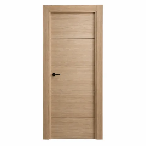 Puerta Laminada Lisa 4 lineas Modelo Natural 8500