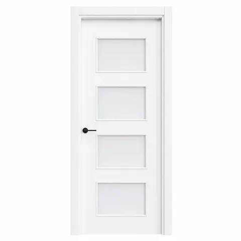 Puerta interior lacada blanca modelo lisa 4V