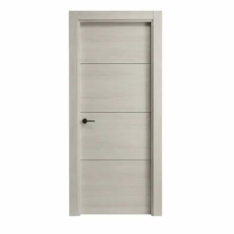 Puerta Laminada Lisa 4 lineas Modelo White 8500
