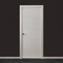 Puerta interior lacada blanca modelo LO4H