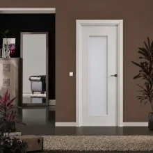 Puerta interior lacada blanca modelo lisa 1VC