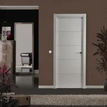 Puerta interior lacada blanca modelo 8500