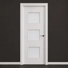 Puerta interior lacada blanca modelo lisa 3V