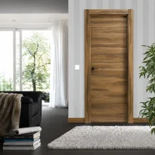 Puerta Laminada Lisa 2 lineas Modelo Dark 8630