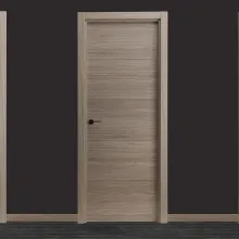 Puerta Laminada Lisa 4 lineas Modelo Grey 8500