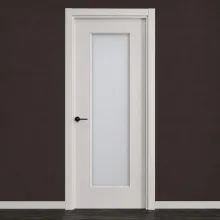 Puerta interior lacada blanca modelo lisa 1VC