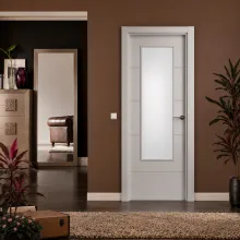 Puerta interior lacada blanca modelo 85007 1VC