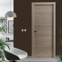 Puerta Laminada Lisa 4 lineas Modelo Grey 8500