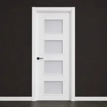 Puerta interior lacada blanca modelo 8100 4V