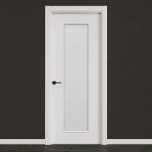 Puerta interior lacada blanca modelo lisa 1V